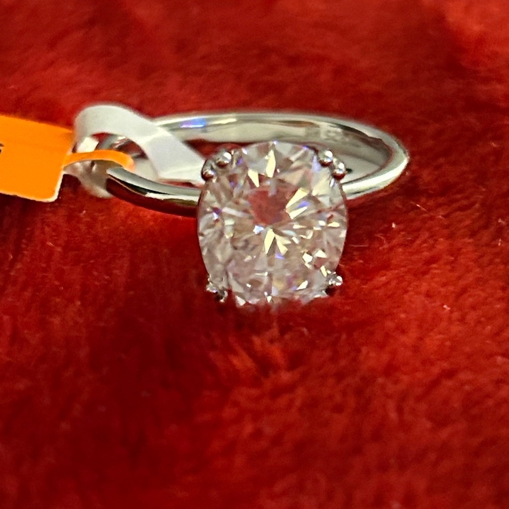 Luxury 4.0 CTW‎ Moissanite Diamond oval cut engagement Ring size 8